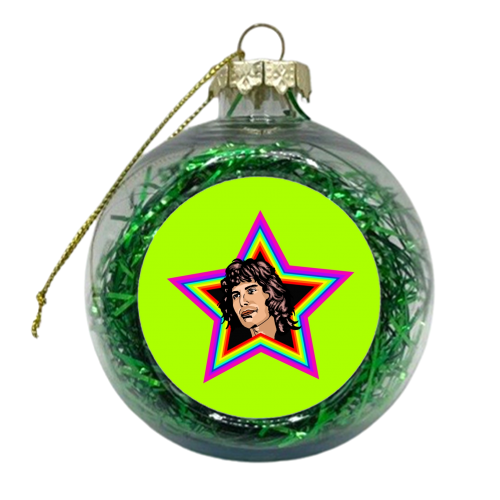 Rhapsody In Green - xmas bauble by Wallace Elizabeth