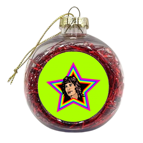Rhapsody In Green - xmas bauble by Wallace Elizabeth