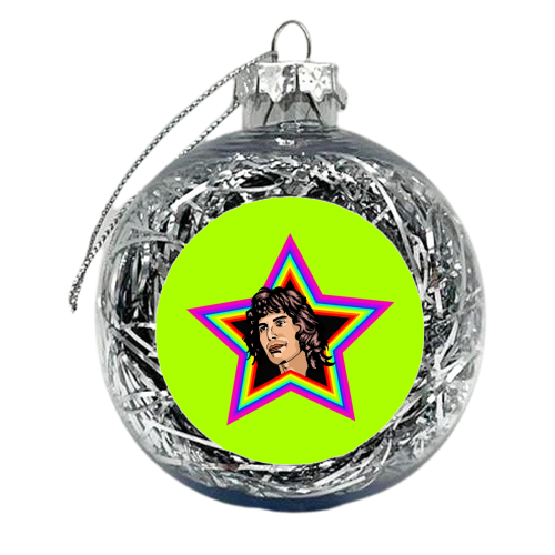 Rhapsody In Green - xmas bauble by Wallace Elizabeth