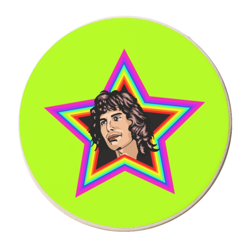 Rhapsody In Green - personalised beer coaster by Wallace Elizabeth