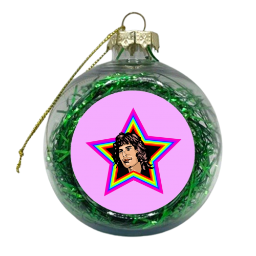 Rhapsody In Lilac - xmas bauble by Wallace Elizabeth