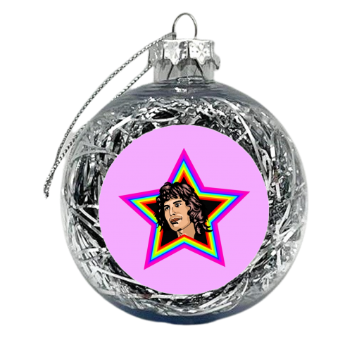 Rhapsody In Lilac - xmas bauble by Wallace Elizabeth