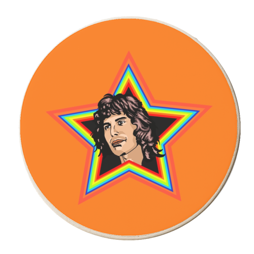 Rhapsody In Orange - personalised beer coaster by Wallace Elizabeth