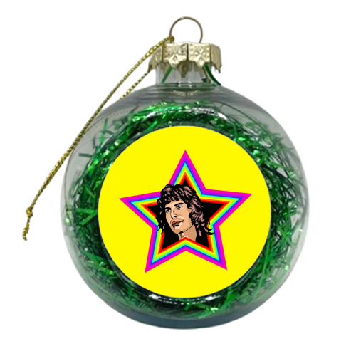 Rhapsody In Yellow - xmas bauble by Wallace Elizabeth
