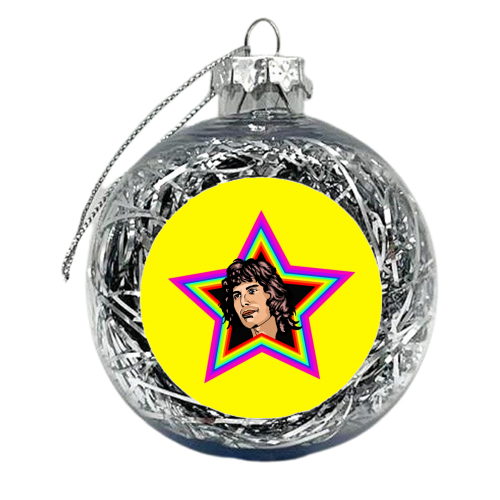 Rhapsody In Yellow - xmas bauble by Wallace Elizabeth
