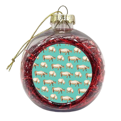Rhino - xmas bauble by Lubka