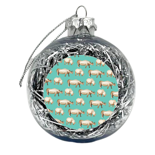 Rhino - xmas bauble by Lubka