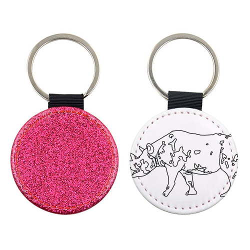 Rhino - keyring by Masato Jones