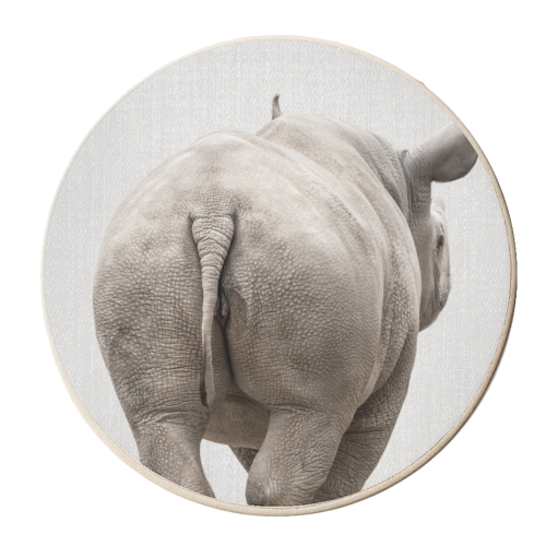 Rhino Tail - personalised beer coaster by Gal Design