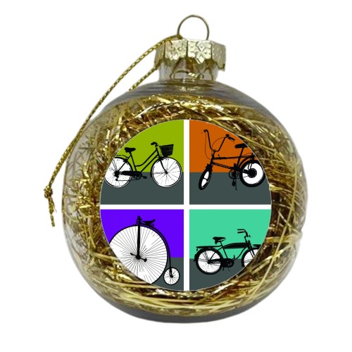 Ride Retro - xmas bauble by Mark Turner