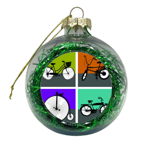 Ride Retro - xmas bauble by Mark Turner