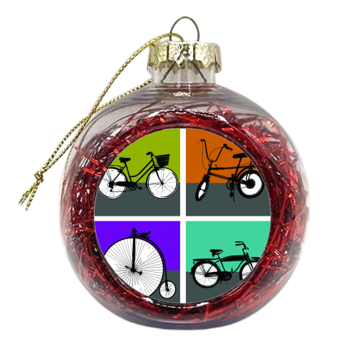 Ride Retro - xmas bauble by Mark Turner