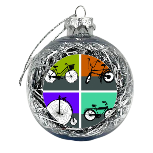Ride Retro - xmas bauble by Mark Turner