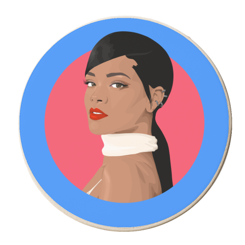 Rihanna - personalised beer coaster by Pink and Pip