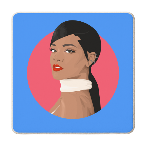 Rihanna - personalised beer coaster by Pink and Pip