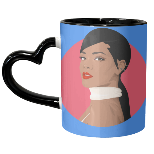 Rihanna - unique mug by Pink and Pip