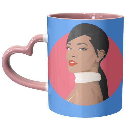 Rihanna - unique mug by Pink and Pip