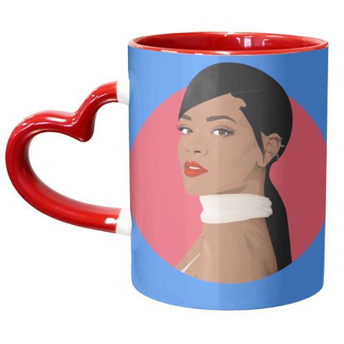 Rihanna - unique mug by Pink and Pip