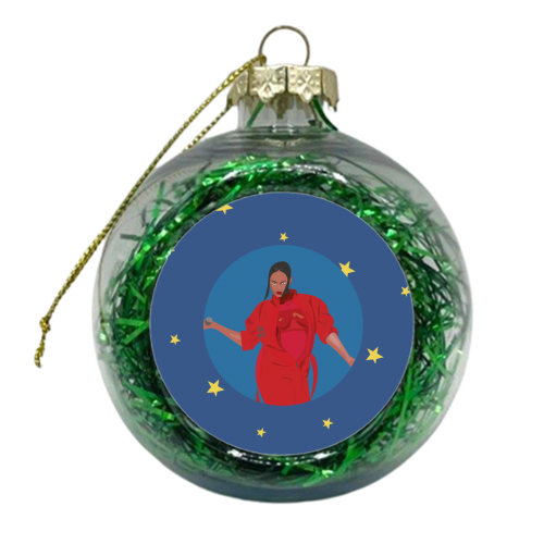 Rihanna - xmas bauble by Laura Lonsdale