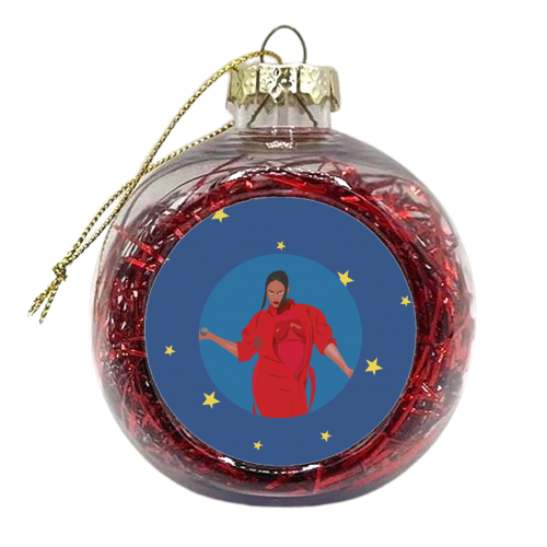 Rihanna - xmas bauble by Laura Lonsdale