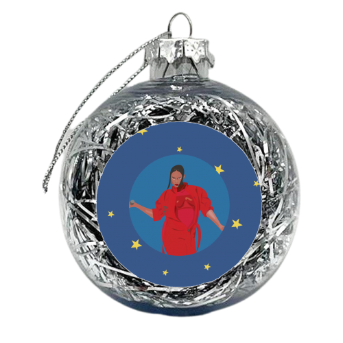 Rihanna - xmas bauble by Laura Lonsdale