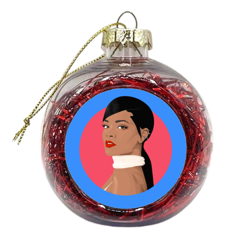 Rihanna - xmas bauble by Pink and Pip