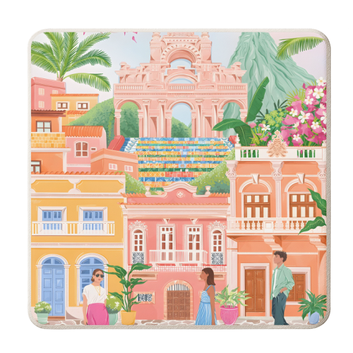 Rio de Janeiro Brazil - personalised beer coaster by Kun Pact