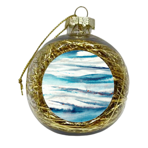 Ripple - xmas bauble by Kirsty Dale
