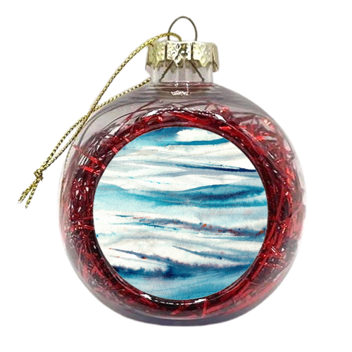 Ripple - xmas bauble by Kirsty Dale