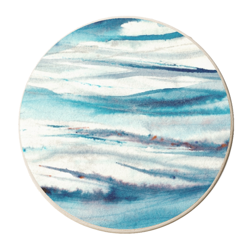 Ripple - personalised beer coaster by Kirsty Dale