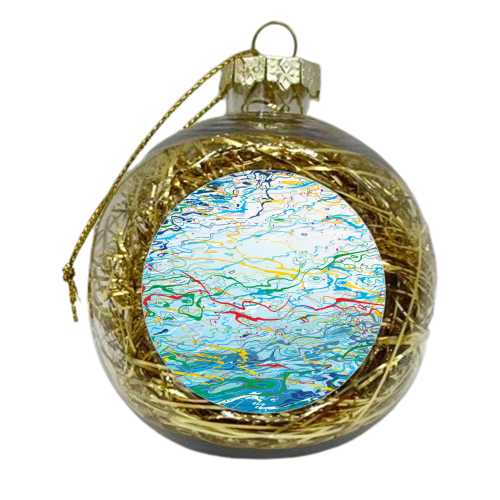 Ripples - xmas bauble by Chris Keegan