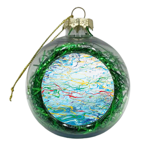 Ripples - xmas bauble by Chris Keegan