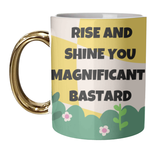 Rise and Shine - unique mug by Faith Mercer
