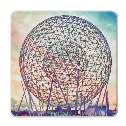 Rise Sculpture at Dusk - personalised beer coaster by AP