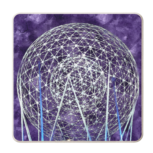 Rise Sculpture at Night - personalised beer coaster by AP