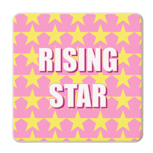 Rising Star - personalised beer coaster by Adam Regester