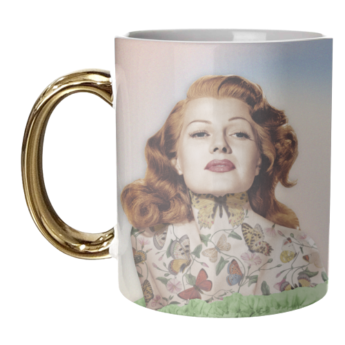 Rita Hayworth | Butterfly Tattoo - unique mug by OhMC! Designs