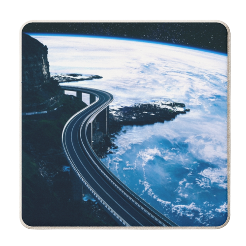 Road To Earth - personalised beer coaster by taudalpoi