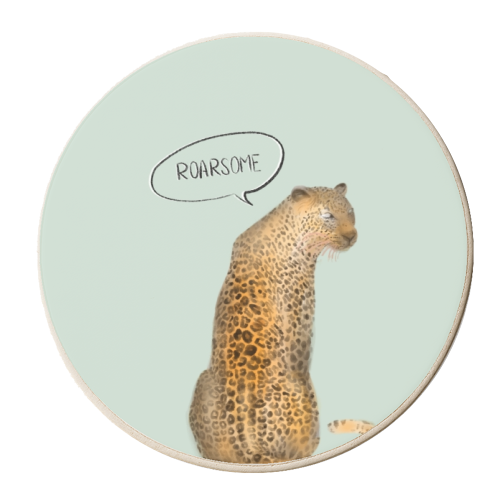 Roarsome - personalised beer coaster by Yaz Raja