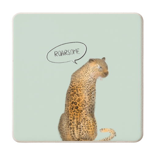 Roarsome - personalised beer coaster by Yaz Raja