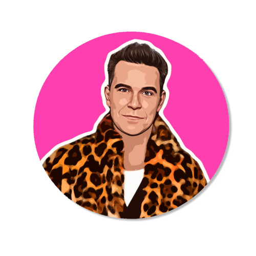 Robbie Pink - Magnet by DOLLY WOLFE