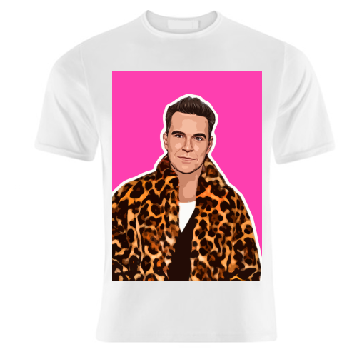 Robbie Pink - unique t shirt by DOLLY WOLFE
