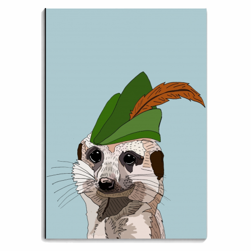 Robin Hood Meercat - personalised A4, A5, A6 notebook by Casey Rogers