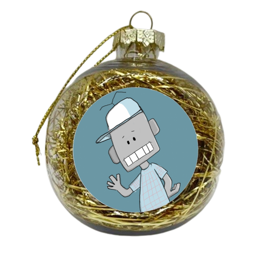 Robot Boy - xmas bauble by RichardDarani