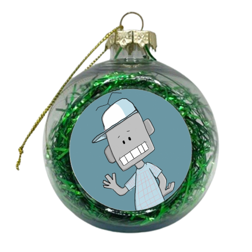 Robot Boy - xmas bauble by RichardDarani