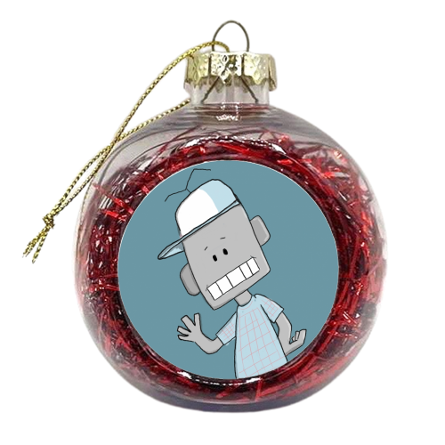 Robot Boy - xmas bauble by RichardDarani