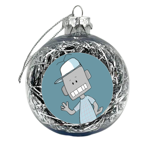 Robot Boy - xmas bauble by RichardDarani