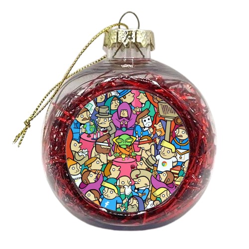 Rockefeller's annual bilderberg bash at bohemian grove - xmas bauble by Darren Baxter