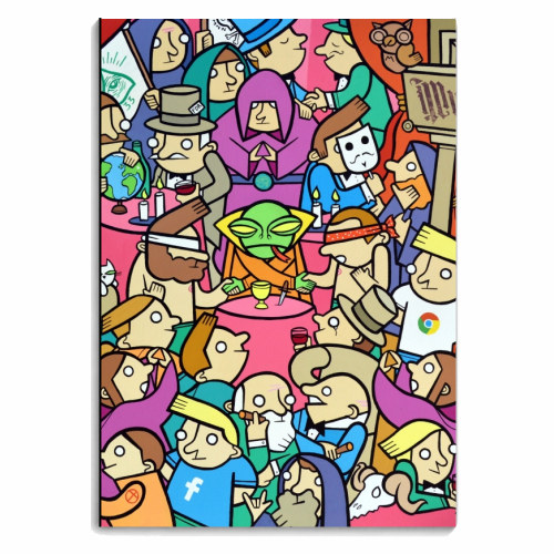 Rockefeller's annual bilderberg bash at bohemian grove - personalised A4, A5, A6 notebook by Darren Baxter