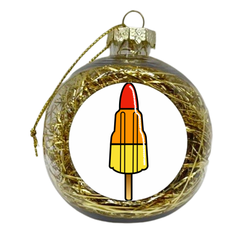 Rocket Lolly - xmas bauble by Adam Regester